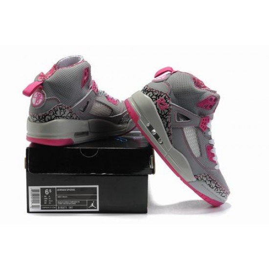 Air Jordan Spizikes Women Grey Pink-18