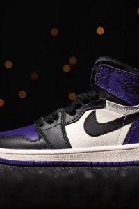 Air Jordan I (1) top Kids purple