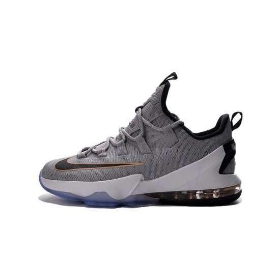 LeBron XIII (13) Low gray gold