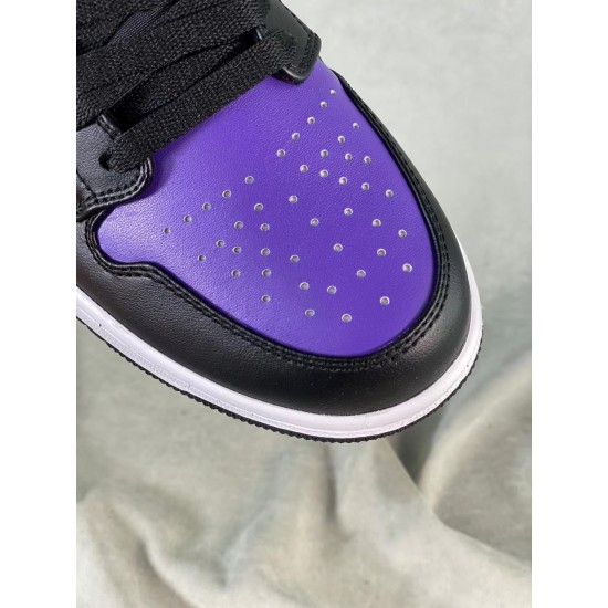 Air Jordan 1 Low Black and Purple