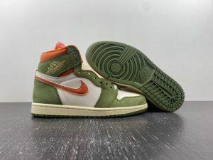 Air Jordan 1 Green Orange Off White