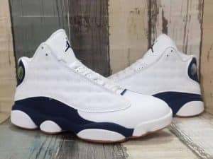 Air Jordan 13 white dark blue